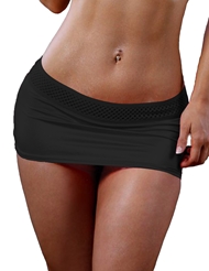Front view of HONEYCOMB SCRUNCH BACK SKIRT