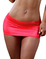 Additional  view of product HONEYCOMB SCRUNCH BACK SKIRT with color code RD