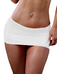 Additional  view of product HONEYCOMB SCRUNCH BACK SKIRT with color code WH