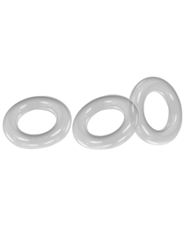 Front view of OXBALLS WILLY RINGS 3PK STRETCHY COCKRINGS