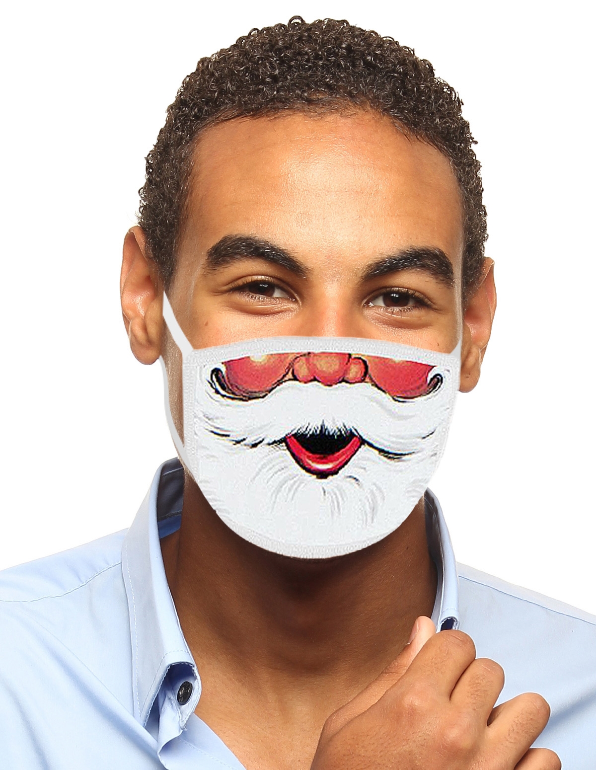 Santa Face Mask - MSK-664-04150 | Lover's Lane