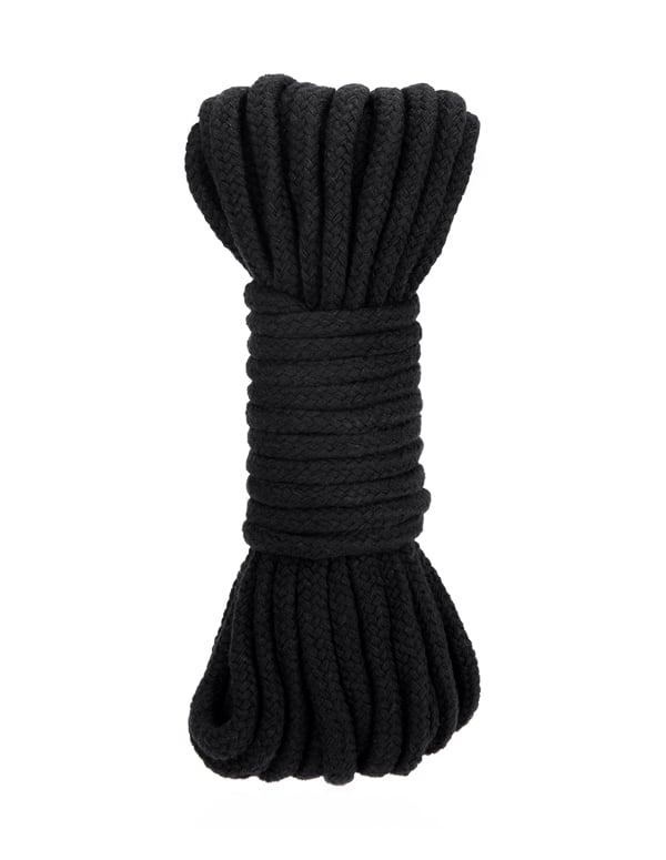 Lux Fetish 33 Ft Bondage Rope ALT1 view Color: BK