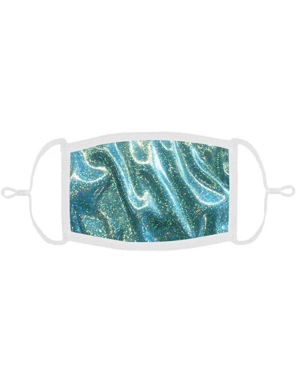HOLOGRAM FABRIC FACE MASK ALT1 view Color: AQ
