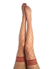 Additional RED view of product CLAUDIA FENCE NET THIGH HIGH with color code RD