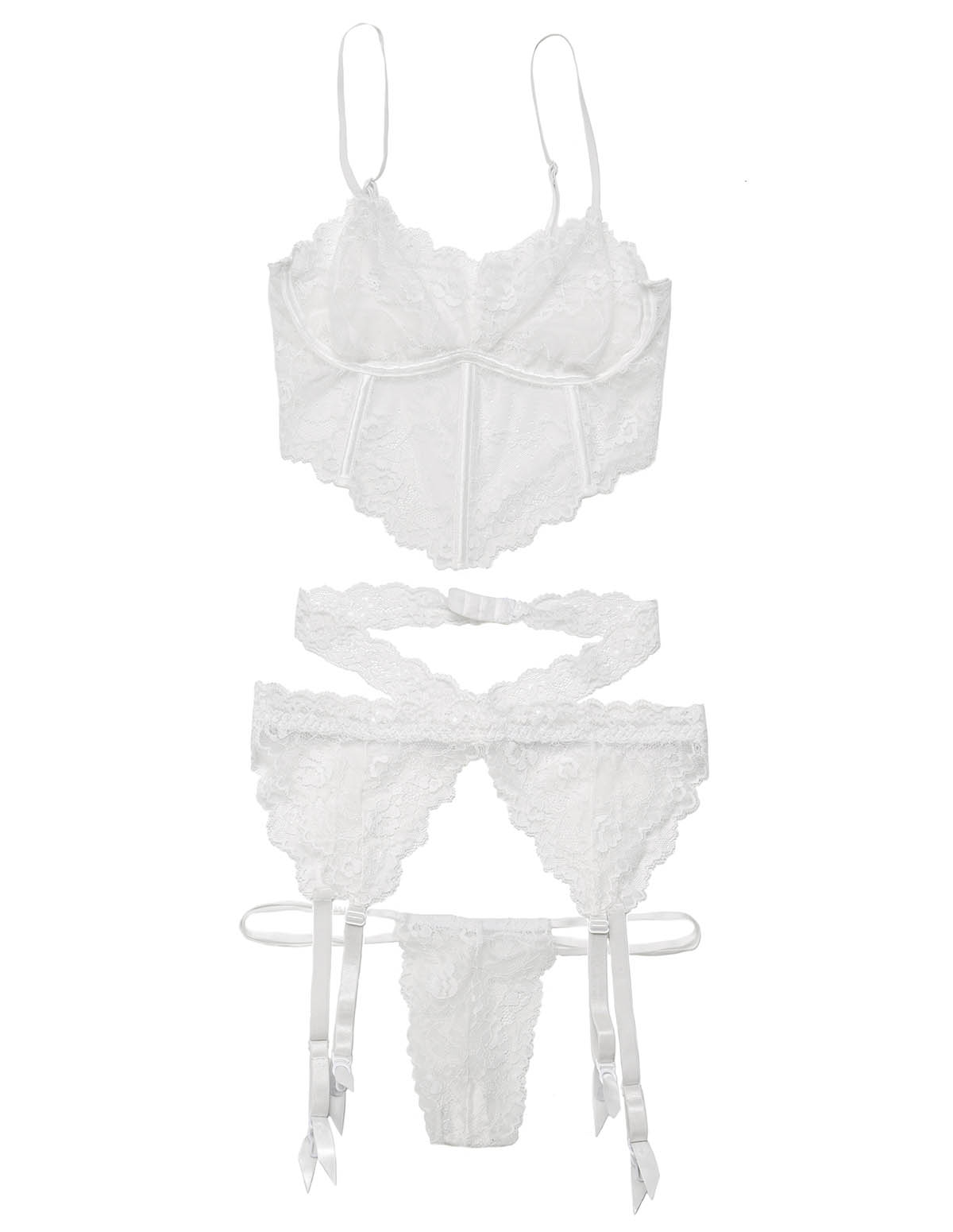 Download Tesslyn Bra And Garter Belt Set With G-String | Lover's Lane