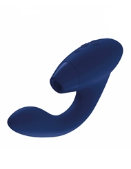 Front view of WOMANIZER DUO VIBRATOR - BLUEBERRY