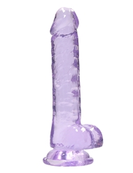 Additional  view of product REALROCK 7 INCH CRYSTAL CLEAR REALISTIC DILDO with color code PR