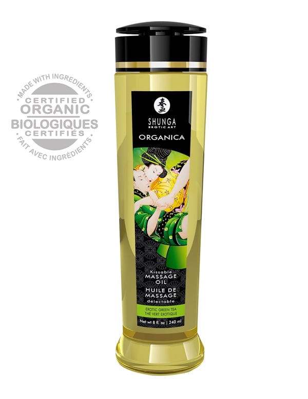 Organica Kissable Massage Oil - Exotic Green Tea ALT view Color: NC
