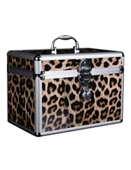 Front view of MINI LEOPARD PLEASURE CHEST WITH LOCK SET