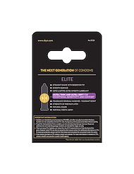 Alternate back view of LIFESTYLES SKYN ELITE 3PK CONDOMS