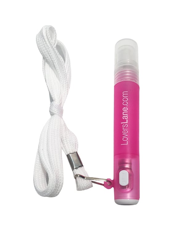 Led Light And Refillable Spray On Lanyard default view Color: PKW