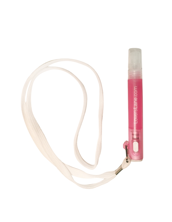 Led Light And Refillable Spray On Lanyard ALT3 view Color: PKW