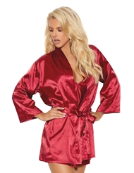 Additional  view of product CHARMEUSE KIMONO ROBE with color code BRG