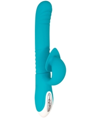 Alternate front view of THE SHOW STOPPER RECHARGEABLE SILICONE THRUSTING VIBRATOR