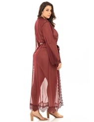 Alternate back view of PROVENCE LONG ROBE