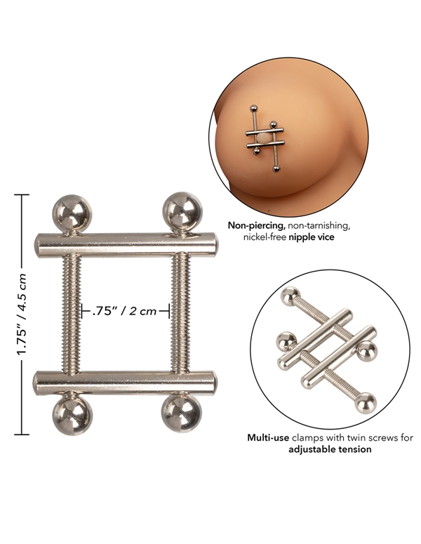 Nipple Grips - Crossbar Nipple Vices ALT3 view Color: SL