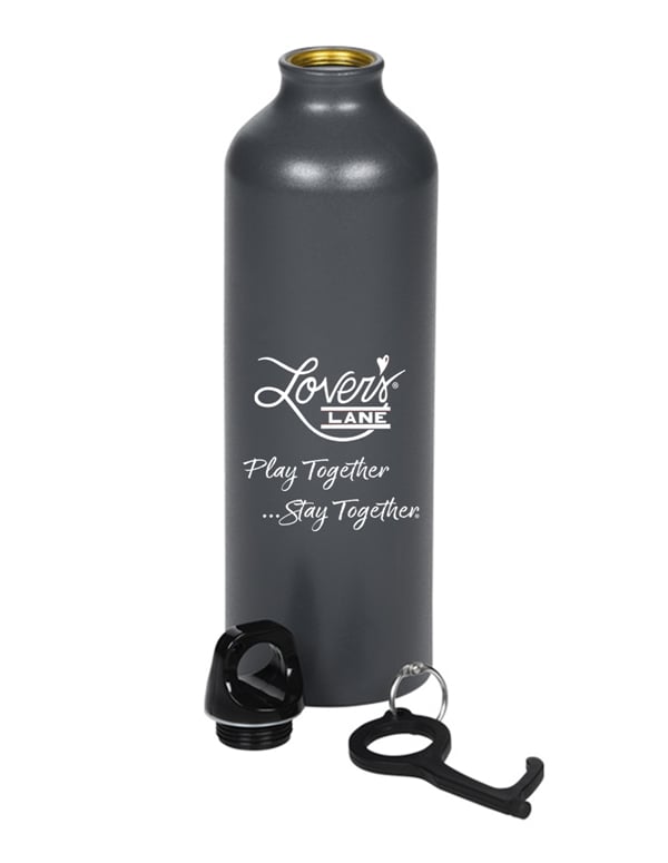 Aluminum Water Bottle With No Contact Tool alt view Color: GBL