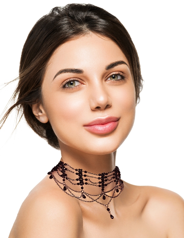 Beaded Victorian Choker default view Color: BK