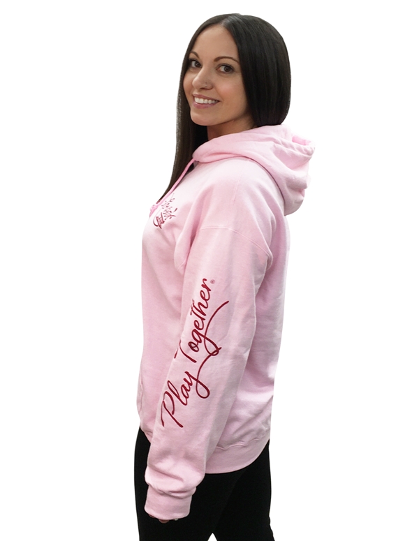 Lovers Lane Play Together Hoodie ALT1 view Color: PK