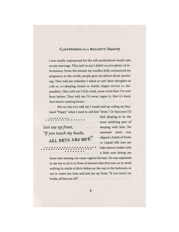CONFESSIONS OF A NAUGHTY MOMMY BOOK ALT3 view Color: NC