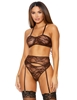 Additional CHOCOLATE view of product CHOCOLATE LACE BRA SET with color code CHO