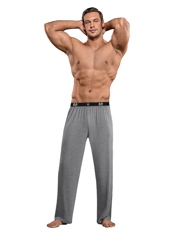 Mens Bamboo Lounge Pant ALT3 view Color: GRE