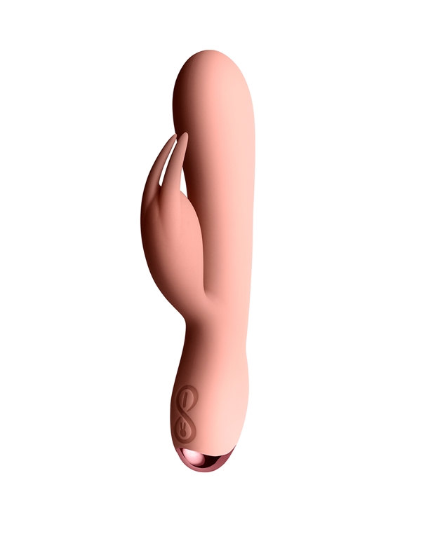 flutter sex toy CalExotics Azure Collection Flutter G Silicone Rabbit Vibrator, Blue