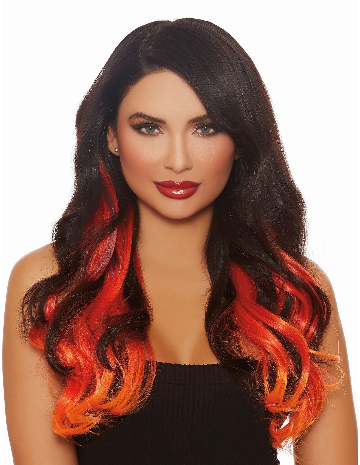 alternate image for Long Wavy Layered 3Pc Hair Extensions