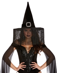 Alternate back view of WICKED WITCH HAT