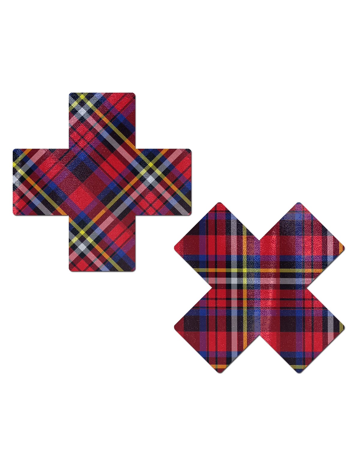 alternate image for Pastease X Cross Plaid Pasties