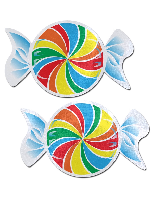 Pastease Rainbow Swirl Candy Pasties PEPRBW04109 Lover's Lane