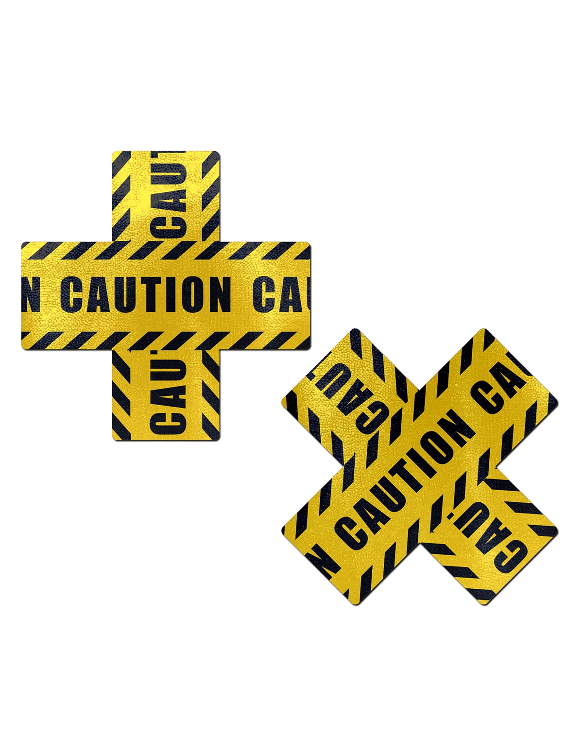 alternate image for Pastease Caution Tape Cross Pasties