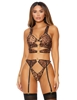 Additional LEOPARD view of product RIGHT ON THE SPOT BRA SET with color code LE