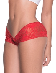 Additional  view of product PEEK A BOO CROTCHLESS BOYSHORT with color code RD