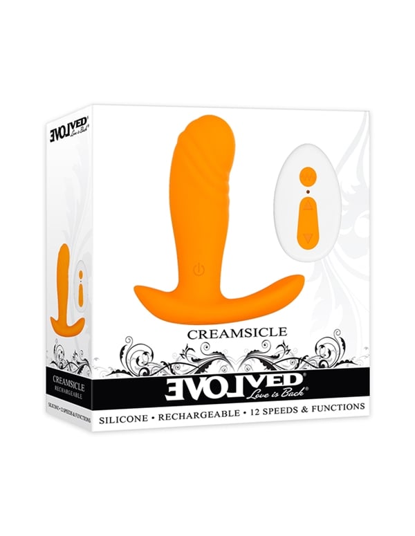 CREAMSICLE WEARABLE REMOTE ANAL VIBE ALT2 view Color: OR