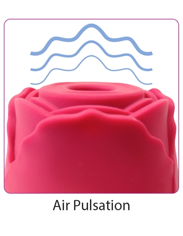THE ROSE AIR PULSE SUCTION STIMULATOR - WTC946R-3107-WTC | Lover's Lane