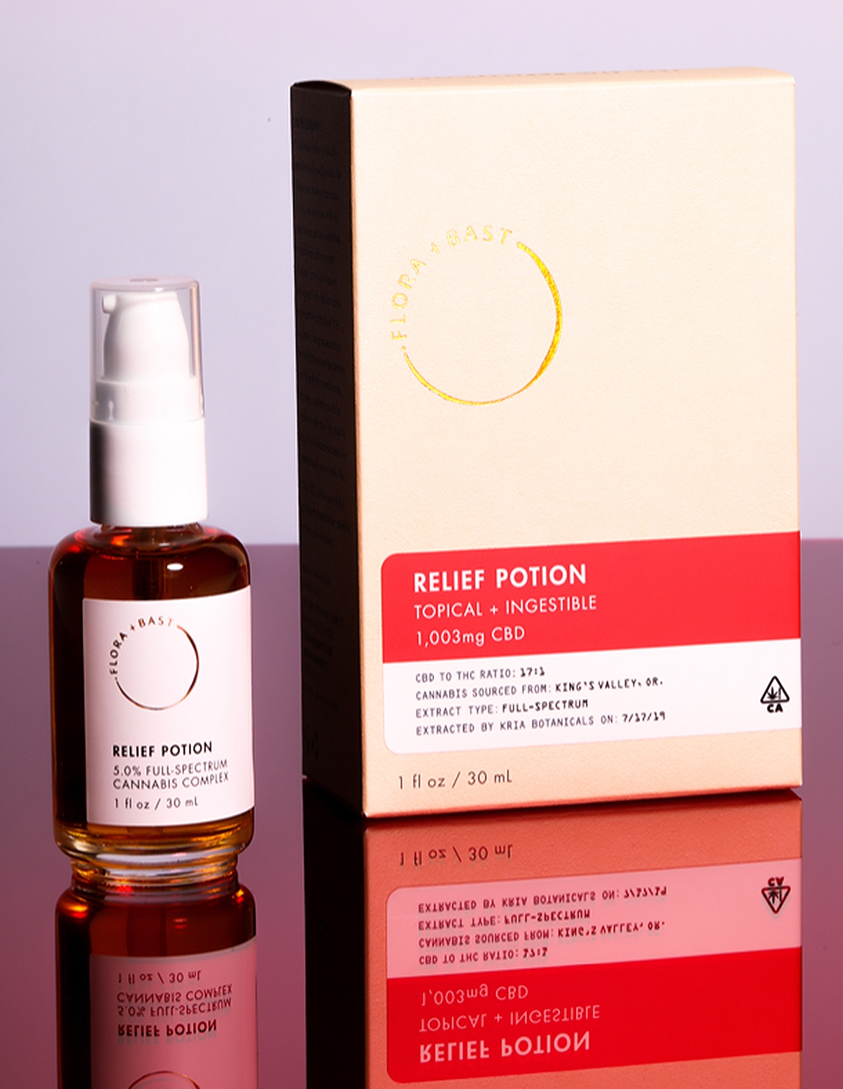 Flora And Bast Cbd Relief Potion RELIEF-05563 Lover's Lane