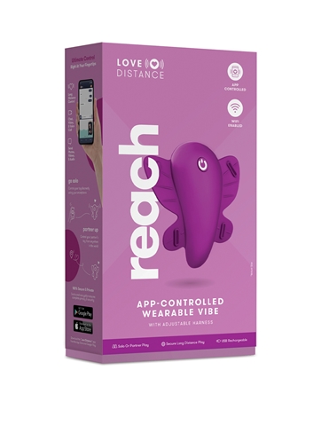 LOVE DISTANCE REACH WEARABLE VIBRATOR - LD-005-ROS-05854 | Lover's Lane