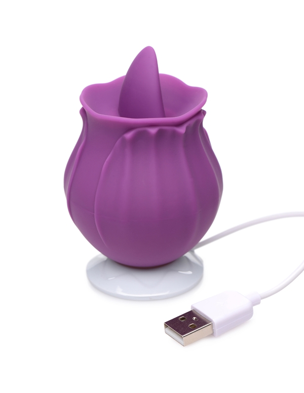 Bloomgasm Wild Violet Licking Stimulator ALT4 view Color: PR