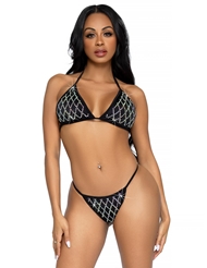 Additional  view of product 2PC DOMINA BIKINI SET with color code BK