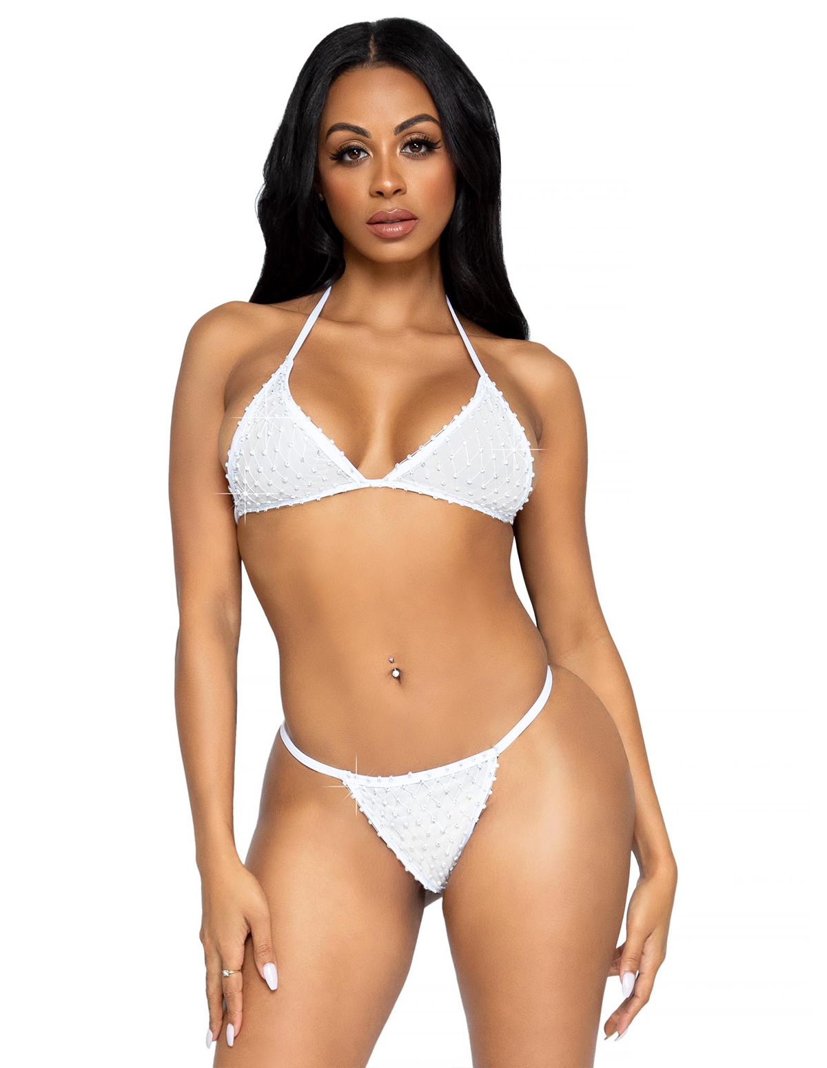 alternate image for 2PC TEMPEST RHINESTONE BIKINI SET