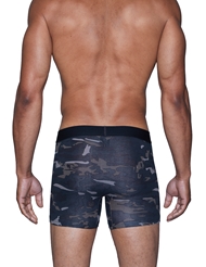 Alternate back view of WOOD BOXER BRIEF W/ FLY FOREST CAMO