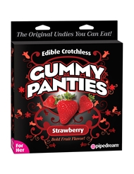 Additional  view of product STRAWBERRY EDIBLE CROTCHLESS GUMMY PANTIES with color code RD