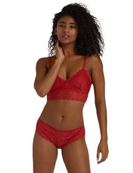 Additional  view of product WOLF & WHISTLE ARIANA BRALETTE AND BRIEF with color code RD