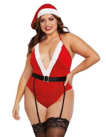 VELVET SANTA TEDDY SET - 12403X-04019