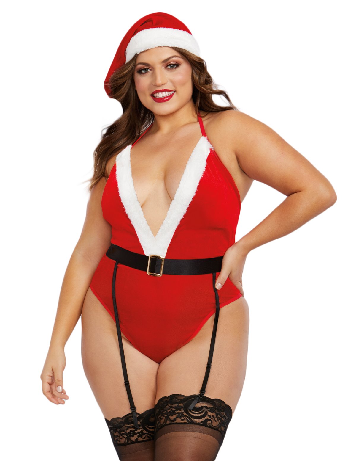 alternate image for VELVET SANTA TEDDY SET