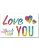 Additional NO COLOR view of product E Gift Card - Love You Rainbow with color code NC