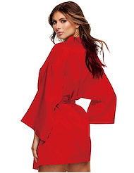 Front view of BACI SATIN ROBE