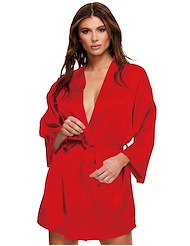 Alternate back view of BACI SATIN ROBE