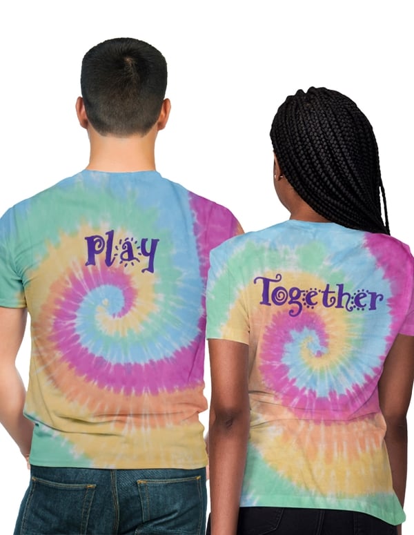 Tie Dye T-Shirt - Play ALT2 view Color: TDY